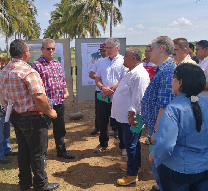 Díaz-Canel auf Regierungsbesuch in der Provinz Granma.