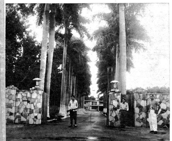 Haupteingang der Finca El Rosario (heute ein Altenheim) 