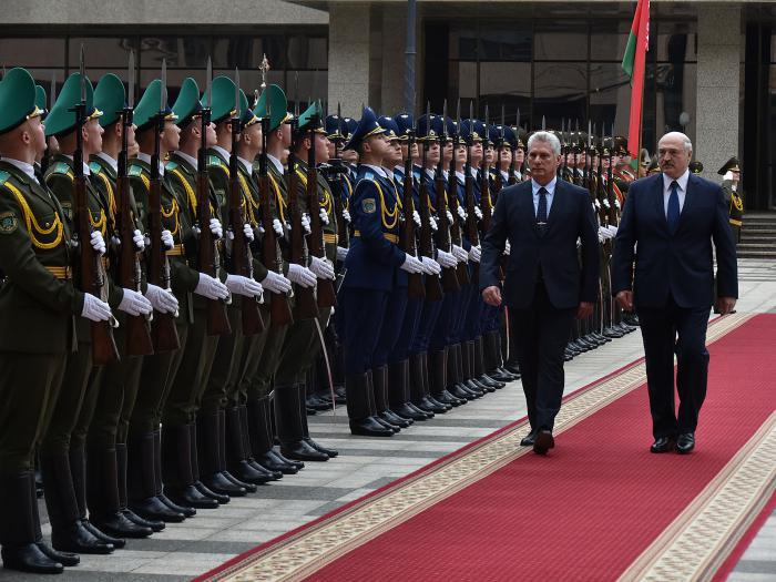 Díaz-Canel und Lukaschenko, ein Treffen zwischen Freunden.