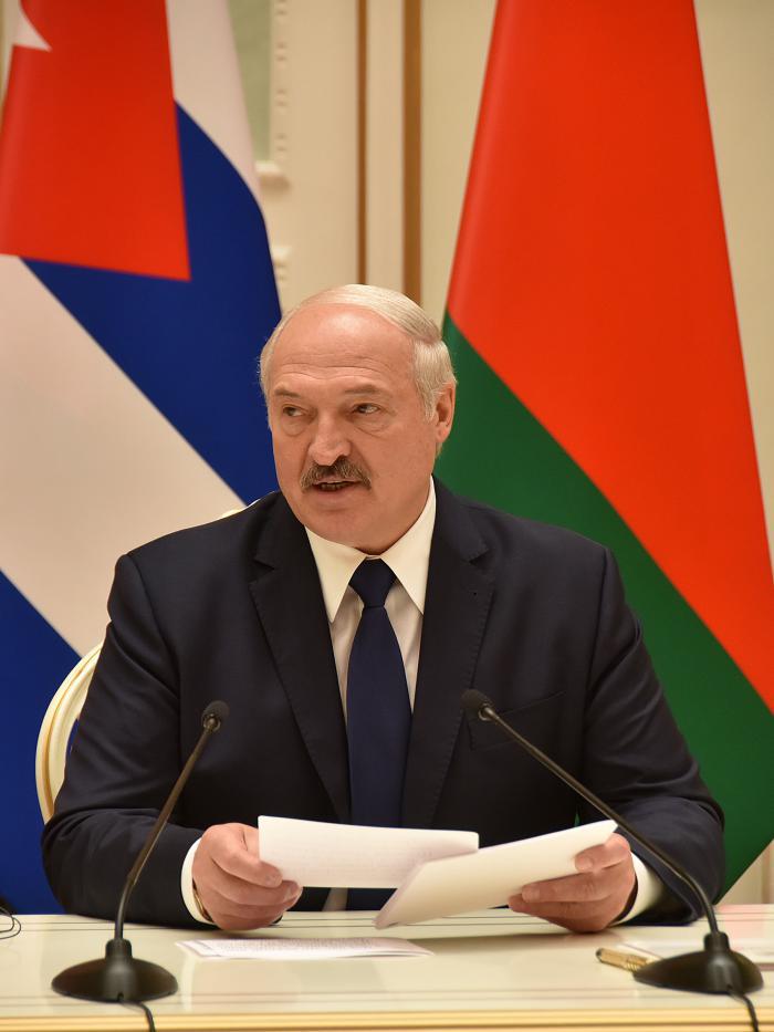  Díaz-Canel und Lukaschenko, ein Treffen zwischen Freunden