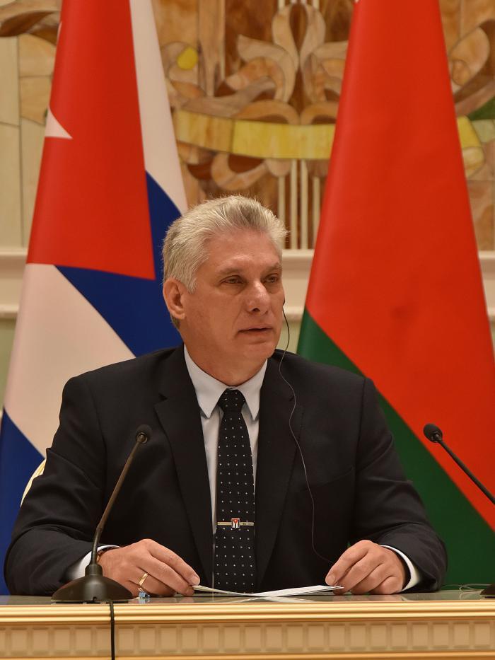  Díaz-Canel und Lukaschenko, ein Treffen zwischen Freunden