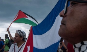 Marcha en contra de la gerra en Palestina
